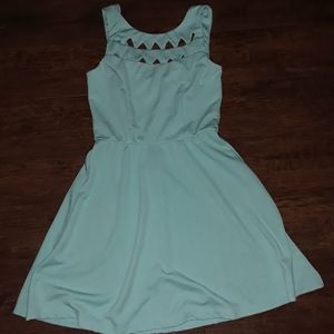 Maurice aquamarine cocktail dress